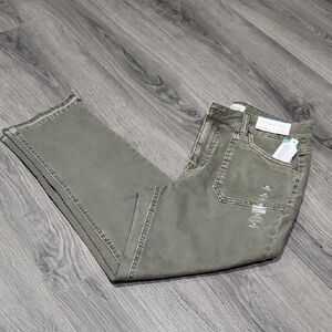NWT M JEANS Slim Straight Olive Jeans